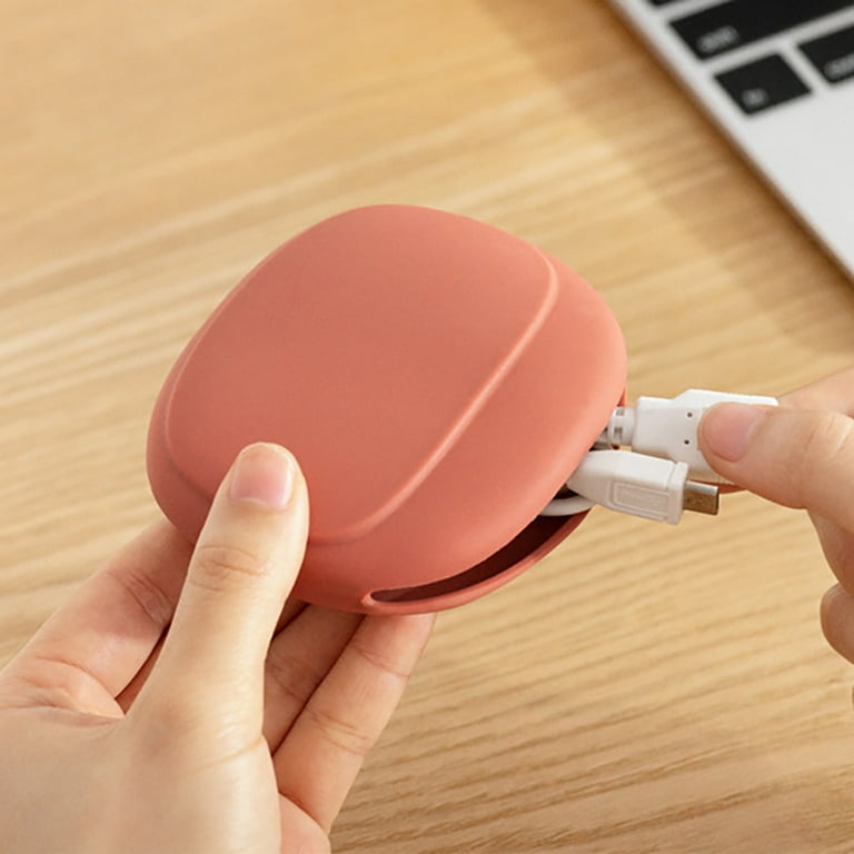 WBQ Silicone Headphone Organizer, Data Cable Storage Case
