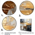thumbnail image 3 of Designart "Modern Liquid Shapes in Gold and Grey I" Abstract Wall Art - Modern Gold Abstract Modern Shapes Hallway Wall Art Decor, 3 of 6