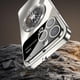 thumbnail image 5 of KAIYANG Voero - Funda para iPhone 14 Pro, con soporte giratorio galvanizado, estilo F, color plateado, 5 of 5