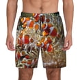 thumbnail image 2 of Picia Cute Anemone Fish pattern Mens Swim Trunks with Compression Liner Stretch Beach Shorts Quick Dry with Zipper Pockets No-Chafing Board Shorts-Large, 2 of 9