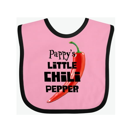 

Inktastic Pappy s Little Chili Pepper Gift Baby Boy or Baby Girl Bib