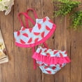 thumbnail image 2 of YUIVH Girls One Piece Swimsuits Girls Swimsuit Bikini Set Girls Two Piece Swimsuit Solid Color Girls' Swimwear Summer Beach Swimwear For Girls, 2 of 9