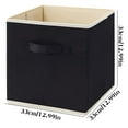 thumbnail image 2 of Hwkond Storage Containers Lidless Clothes And Toys OrganizerDesktop Storage BoxCloset DrawerNon-Woven Storage Box Black Style, 2 of 3