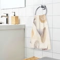 thumbnail image 3 of Yayeee 100% Cotton Hand Towels for Bathroom 16" x 28" Soft Absorbent Kitchen Towel, Beige Watercolor Seashells, 3 of 7