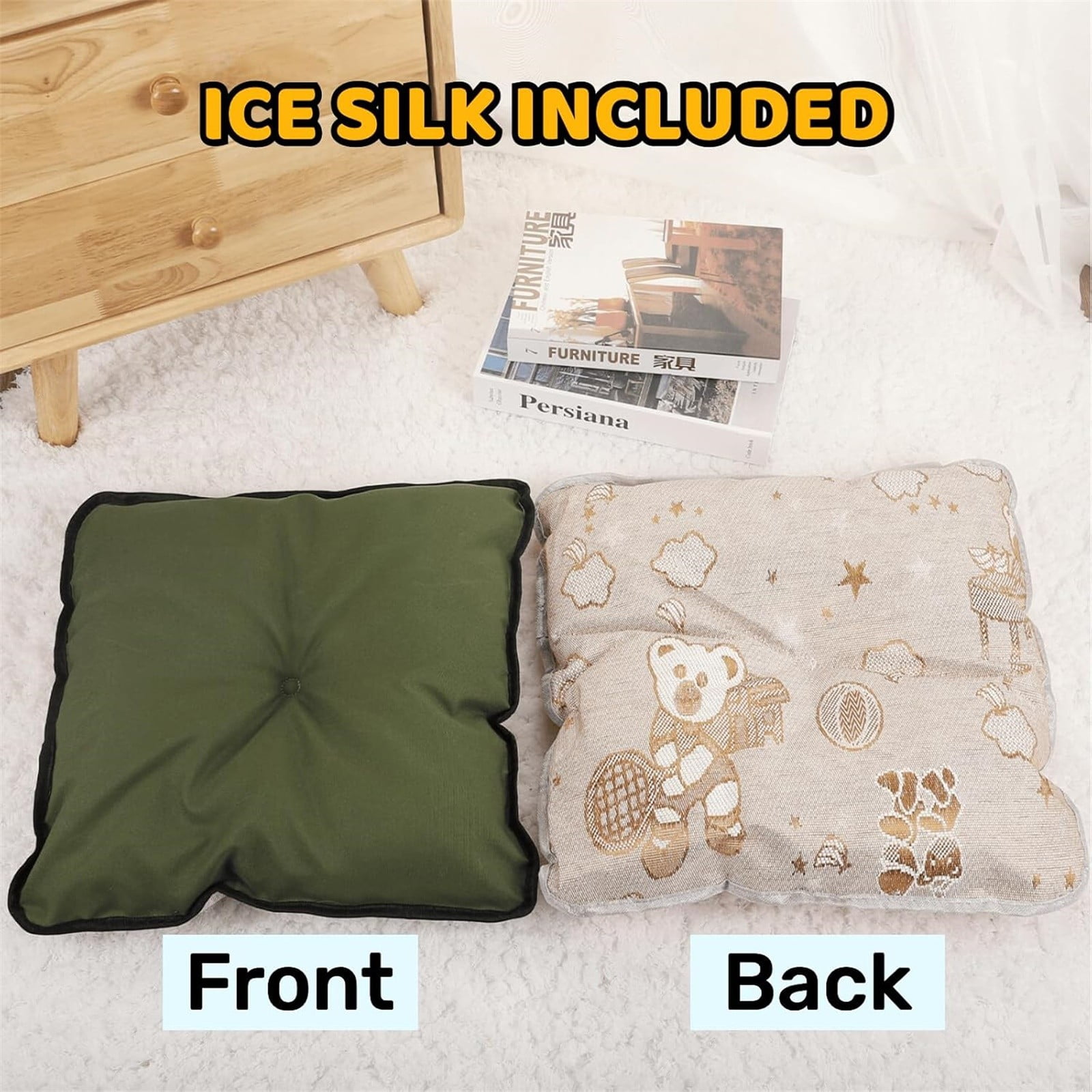Outdoor Pet Tent with Cushion, Portable Waterproof Dog House, Easy Setup for Camping, Hiking, Travel, Green, Medium Size