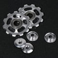 thumbnail image 2 of 6 Pcs Aluminum Alloy Bike Wheel Rear Derailleur Pulley 11T for (Silver), 2 of 8