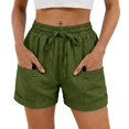 thumbnail image 3 of Women's Casual Summer Elastic Waist Comfy Shorts with Pockets, 3 of 7