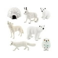 thumbnail image 2 of Juego de animales Polares para niños, artesanías en miniatura hechas a mano, juguete educativo, regalo de cumpleaños, adorno, escena de patio de, 2 of 8