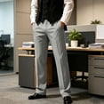 thumbnail image 5 of MYAOYI Mens Pants Business Casual Dress Pants Straight Leg Stretch Comfortable Office Work Trousers, 5 of 8