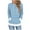 Sky Blue|Stripes, variant on Long Fleece Hoodies for Women Color Block Striped Pullover Sweatshirt with Front Pocket Drawstring Hooded Tops (XL, Gray|Plaid)