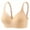 Beige, variant on Admvng Push Up Bra for Women Printing Gathered Together Large Size Daily Bra Underwear No Rims S-2XL