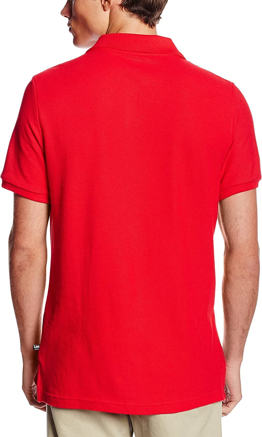 Lee uniforms men's modern fit short sleeve polo shirt deals
