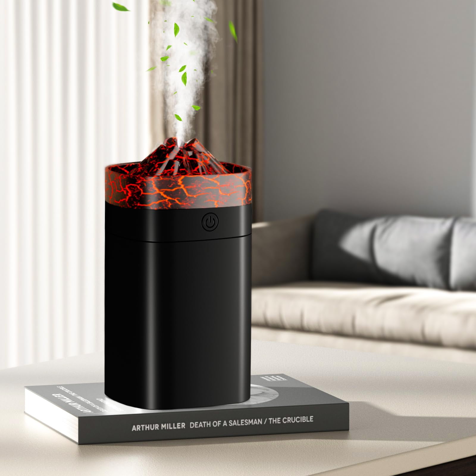 Humidifiers for Bedroom,Cool Mist Humidifier, 400ML, 6-12 Hours Runtime, 7 Color Lights, 2 Modes,for Home, Office, Baby Nursery,Black