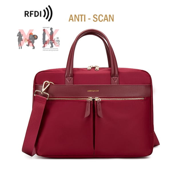 Maletín de moda para mujer, bolso de hombro cruzado para ordenador portátil de 15 y 16 pulgadas, para viaje de negocios y oficina, 13,3 Fivean unisex