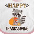 thumbnail image 4 of Inktastic Happy Thanksgiving Holiday Raccoon Boys or Girls Baby Bib, 4 of 4