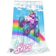 thumbnail image 2 of Sparkle Smash Trucks Soft Micro Fleece Cozy Throw Blanket Lightweight Fuzzy Flannel Blankets Sofa Decor Gifts, 2 of 9