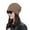 Coffee, variant on TIMIFIS Beanie Hats For Women Women's Solid Color Elastic Single Layer Hat Hood Night Cap Guard Night Cap -
