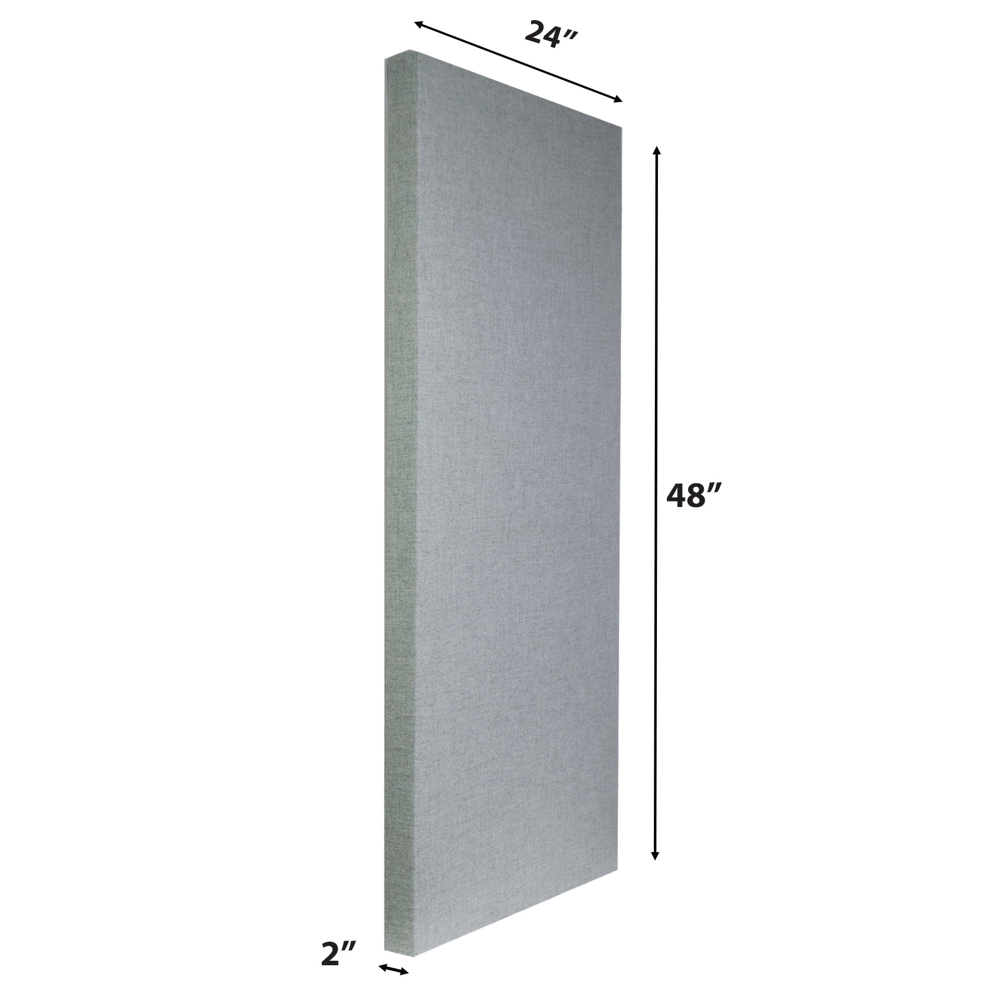ATS Acoustics ECO Panel Low-VOC Professional Studio Recording Booth Sound Absorbing Acoustic Panel 24" x 48" x 2" (Blue Smoke)