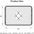 thumbnail image 5 of HITTITE Adjustable Chain Link Fence Gate Kit, PVC Coated Anti-Rust Outdoor Garden Fence Gate, Heavy Duty Pedestrian Gate Walking Fence Gate for Yard, 26"-72" Wide x 4' High., 5 of 8