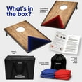thumbnail image 5 of FLINGSPORT Portable Cornhole Board Set, Foldable Wooden Travel Size, 24"x15", 5 of 8