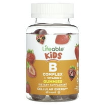 Lifeable Kids B Complex   Vitamin C Gummies, Natural Strawberry, 60 Gummies