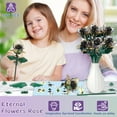 thumbnail image 3 of QOQ Unique Rainbow Rose Flower Building Set - Realistic Petal Bricks, Easy Assembly，The Best Gift for Mother's Day and Valentine's Day, 3 of 8