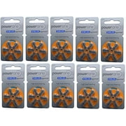 PowerOne Hearing Aid Batteries Size 13-10 Packs of 6 Cells