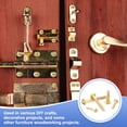 thumbnail image 5 of 35 Pcs Brass Screws, M2.5 x 16mm Solid Slotted Round Head Self-Tapping Wood Screw Fasteners for Woodworking Furniture Repair Photo Frame Drywall Home Appliances, Gold, 5 of 6