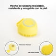 thumbnail image 3 of Cepillo de Baño Generic Amarillo de Silicona Suave con Dispensador de Champú para Mascotas de Pelo C, 3 of 5