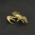 thumbnail image 3 of hejhncii Crabs Figurines Brass Crabs Statues Crabs Decorative Objects Table Ornament Gift, 3 of 8