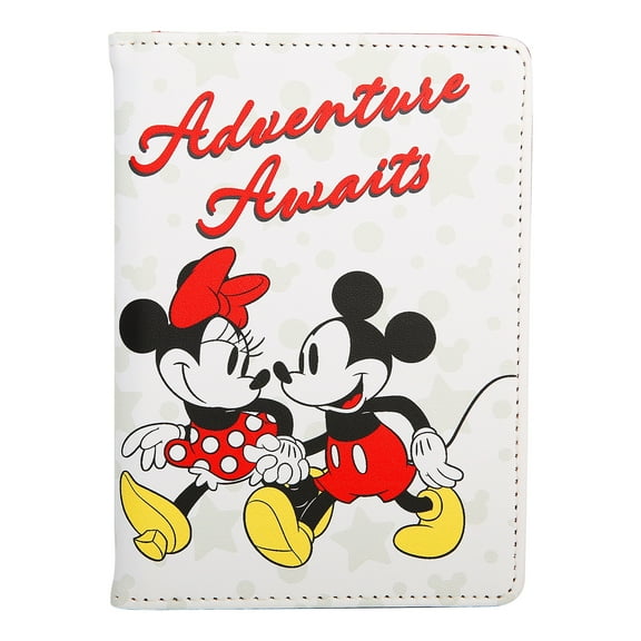 Disney Mickey & Minnie Mouse Passport Holder Travel Accessories - Officially Licensed