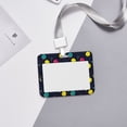 thumbnail image 6 of Cauagu Colorful Ping Pong Rackets for ID Badge Holder,Badge Holder with Windows Key Card Work Badge Sleeve for Office/ Factory/ID Credit Cards/Proximity Key Cards, 6 of 7