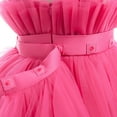 thumbnail image 6 of Moocorvic Flower Girls Dresses Cold Shoulder Short A Line Wedding Party Ball Gown Princess Dress 2-3Years,Hot Pink, 6 of 8