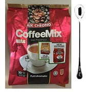 NineChef Bundle Aik Cheong Malaysia Regular Instant 3in1 Coffee Mix Kopi Pracampur (4 Pack)+ 1 NineChef Spoon
