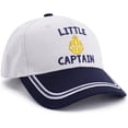 thumbnail image 2 of Captain Hat & First Mate | Matching Skipper Boating Baseball Caps | Nautical Marine Sailor Navy Hats, 2 of 3