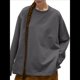 thumbnail image 1 of Camisetas de Larga Extragrandes para Mujer 2025, Camisetas Básicas de Cuello Redondo, Tops de Otoño, Ropa Informal de Entrenamiento Y2K Gris Oscuro L, 1 of 9