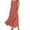 Watermelon Red, variant on Vivianyo HD Women's V-Neck Maxi Dress, Ruffle Sleeveless Loose Fit Casual Long Dress With Side Pockets, Women's L, Sizes S-2XL