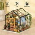 thumbnail image 3 of Kits de cocina para casa de muñecas en miniatura con luz, modelo de casa en miniatura de madera para hacer tú mismo, 3 of 7