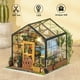 thumbnail image 3 of Kits de cocina para casa de muñecas en miniatura con luz, modelo de casa en miniatura de madera para hacer tú mismo, 3 of 7