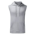 thumbnail image 3 of Hooded Tank Tops Men Summer Casual Lightweight Breathable Sleeveless Shirt with Hood Athletic Workout Gym Tanks, 3 of 6