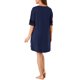 thumbnail image 3 of INSPIRAR CHIC Camisón de Pijamas para Mujeres, Vestido de Pijamas, Ropa de Dormir, Manga Corta, Azul, Grande, 3 of 7