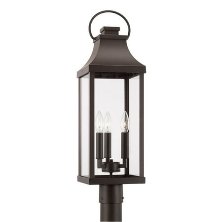 Capital Lighting - Bradford - 3 Light Outdoor Post Lantern In Traditional