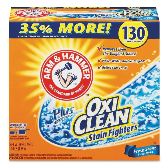 Arm & Hammer 33200-00108 Powder Laundry Detergent, OxiClean, Fresh Scent, 9.92 lb. (Pack of 3)