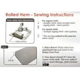 thumbnail image 4 of HSHDLDF 3 Sizes Rolled Hem Pressure Foot Sewing Machine Presser Foot Hemmer Foot Set (1/2 Inch 3/4 Inch 1 Inch) for Singer Brother Janome And Other Low Shank Adapter (Rolled Hem Pressure Foot), 4 of 7