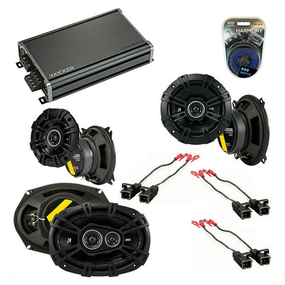 Fits Buick Regal 1995-2004 Speaker Upgrade Kicker DS Series & CXA360.4 Amplifier