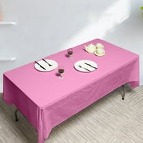 Hiroekza Disposable Plastic Tablecloths 54x108" - Rectangle Waterproof & Oil Proof Table Cloth for Party, Birthday, Dessert Tables Decorations - Table Cove for Wedding Party Summer Garden Purple