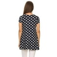 thumbnail image 4 of Women's Casual Polka Dot Blouse Tunic Top Shirt, 4 of 4