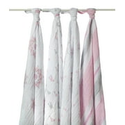 Aden & Anais 4 Pack For The Birds Muslin Swaddle Wrap #2035