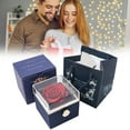 thumbnail image 2 of WMGHA Romantic Gifts for Her Rose Ring Box Jewelry Box Artificial Flowers Eternal Rose Box Anniversary Wedding Valentines Day Christmas Birthday Thanksgiving Gifts for Mom Wife Girlfriend Women, 2 of 7