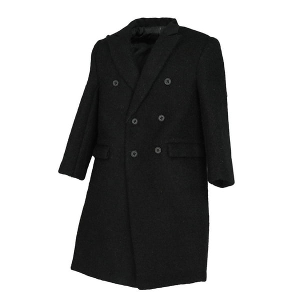 Gabardina en miniatura a escala 1:6, prendas de vestir, disfraz de Cosplay, elegante abrigo de doble botonadura para disfraz de figuras masculinas de